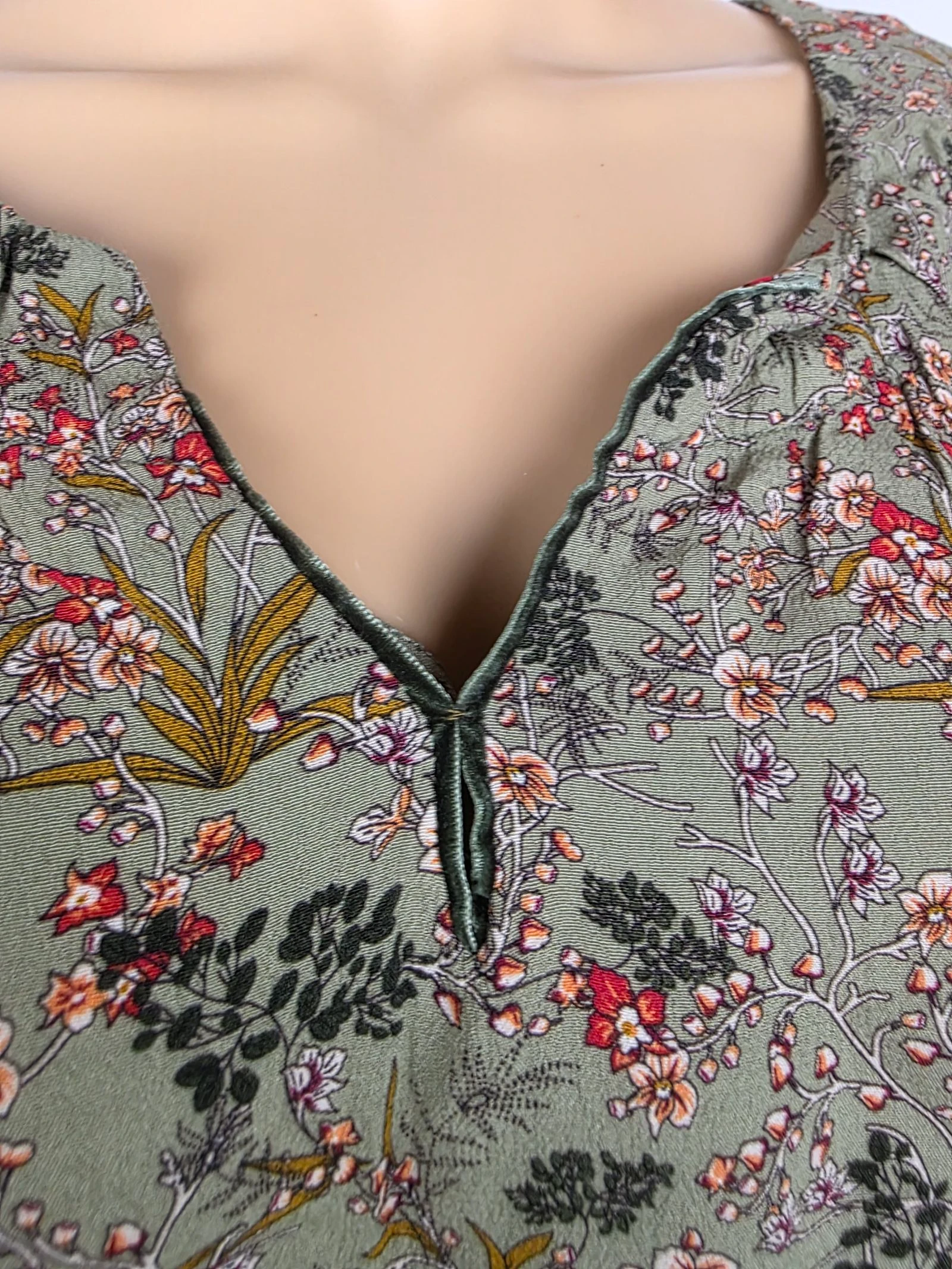 Blusa / túnica fluida com estampa floral boêmia campestre Maison 1.2.3 tamanho 42/44 – photo 3
